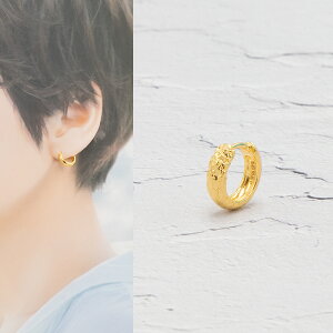 �}���A�u���b�N MARIA BLACK �s�A�X �S�[���h AXTON 9 HUGGIE 100903YG-9 �Ў��p [2024AW]