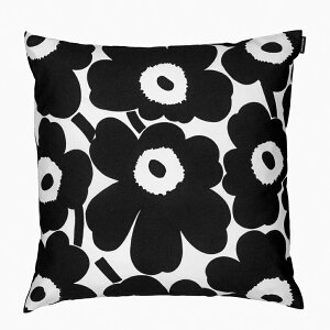 �}�����b�R marimekko �N�b�V�����J�o�[ Pieni Unikko cushion cover 50x50cm �s�G�j �E�j�b�R �N�b�V�����J�o�[ (190 �z���C�g×�u���b�N) 064163 190 �k�� �t�B�������h [2024SS]