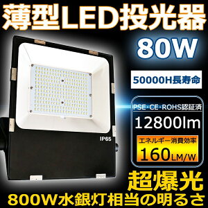 LED  80W 800W 邢12800lm F5000K IP65 h ho Lp120x ACR[ht LED ŐV ^ [NCg LEDƓ nCp[ ɔ^  O ŔƖ ԏ H ԍ