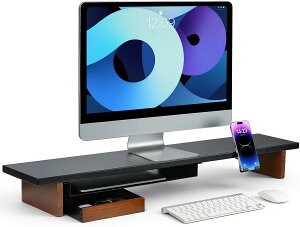 �y���Ȃ�9,886�~�IP3�{+15%OFF�N�[�|���zSHUWEI ���j�^�[�� ��� ����100cm �f�X�N�V�F���t 2�i �g���[�ƃX�}�z�X�^���h�t�� �X�`�[�����V�� �p�\�R���� ��� 2��p �f�X�N������[ �^��SW-ZGJ-01 �u��