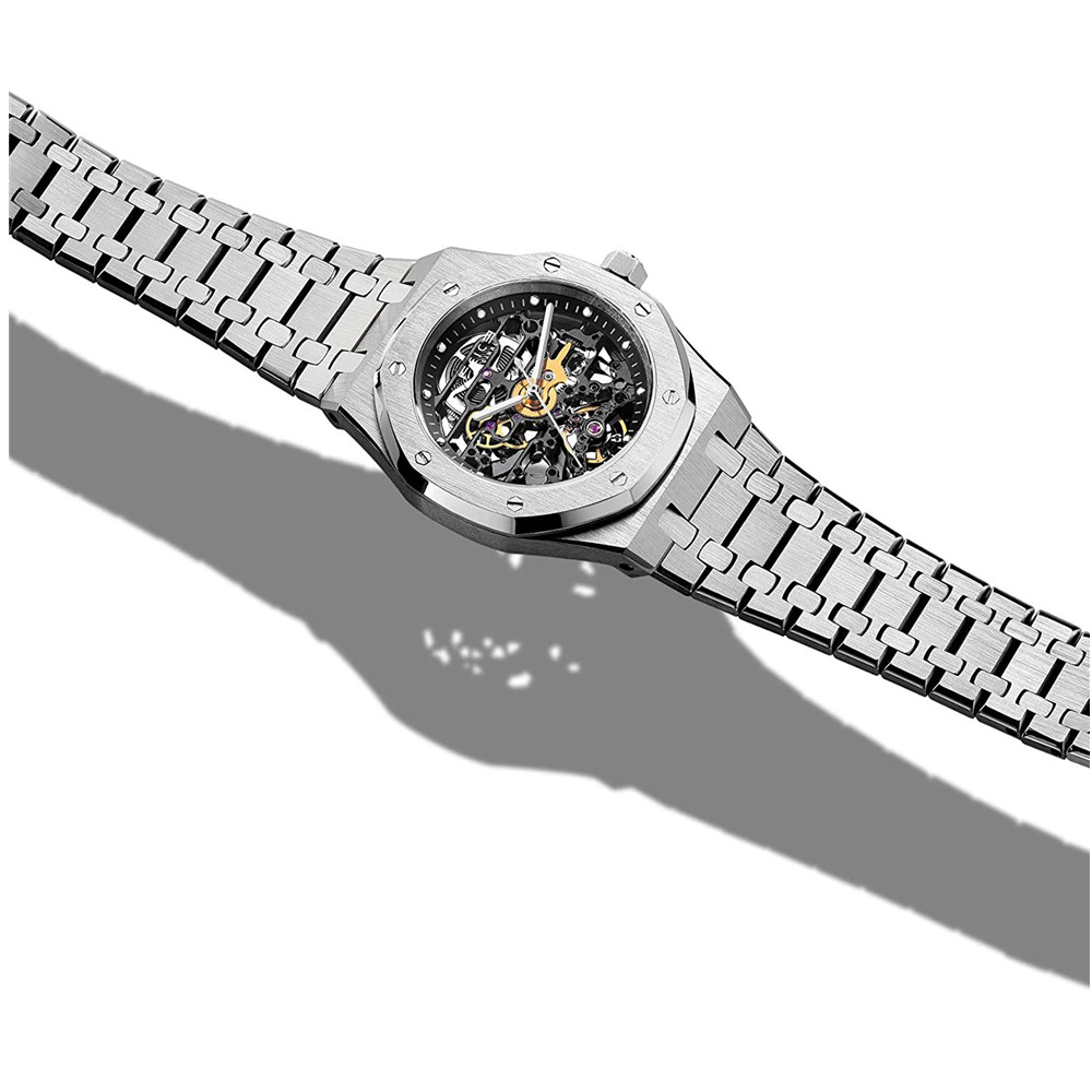 楽天市場】【700円クーポン有り】FEICE 自動巻き腕時計 メタルベルト 