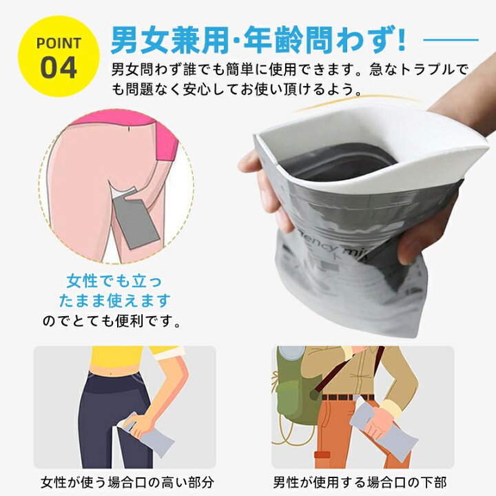 楽天市場】携帯トイレ 簡易トイレ 災害用トイレ 非常用トイレ 男女兼用 