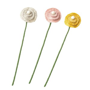 造花 フェイクグリーン フェルトフラワー ラナンキュラス 金鳳花 花 インテリア雑貨 北欧風 おしゃれ かわいい ブーケ ギフト プレゼント ハンドメイド ナチュラル 長持ち KANKAN 東京かんか