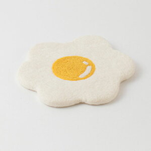 目玉焼き鍋敷き 鍋敷き フェルト ウール100% 北欧風 おしゃれ かわいい ナチュラル キッチン雑貨 ポットマット クリスマス ギフト プレゼント artipurCOTTAGE KANKAN
