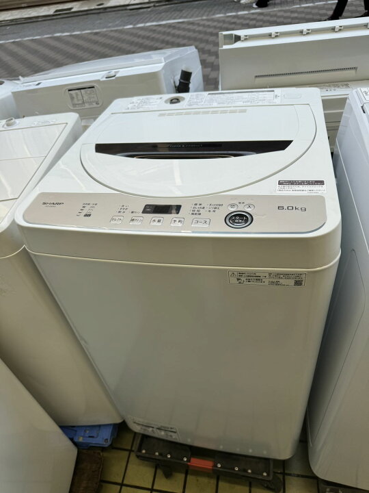 楽天市場】□2023年製シャープ ES-GE6G-T 全自動洗濯機 都内23区送料  