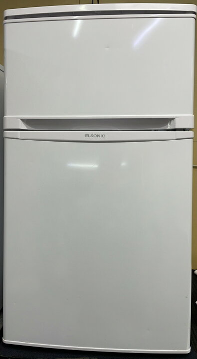 楽天市場】□2021年製 ELSONIC 2ドア冷蔵庫 83L ホワイト EJ-R832W 