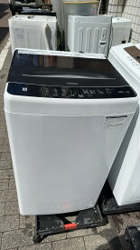 ■2023年製ハイアール 5.5kg 全自動洗濯機 ブラックhaier JW-U55A東京都23区送料無料 中古洗濯機　中古家電　一人暮らし