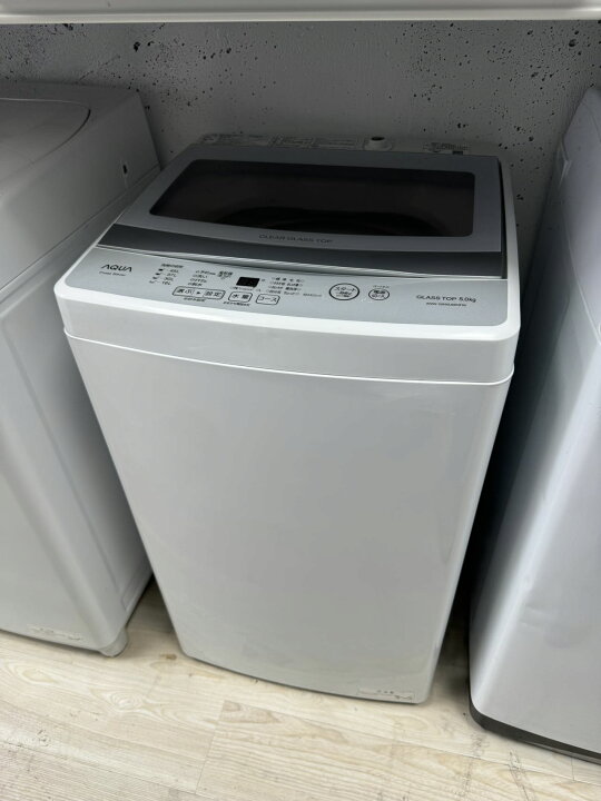 楽天市場】□2021年製 AQUAアクア全自動電気洗濯機AQW-GS50JBK5kg東京 