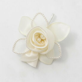 コサージュ 東京ソワール セレモニー カラーフォーマル ブローチお花 シンプル レディース 女性用 婦人 ミセス アクセサリー コーディネート プレゼント ギフト ママ 母 卒業式 入学式 七五三 二次会 お呼ばれ パーティー 顔合わせ 白 オフホワイト 式典 パール 5502963-12