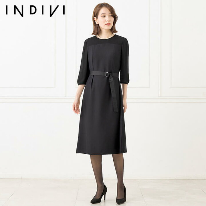 楽天市場】【INDIVI】喪服 レディース インディヴィ 東京ソワール ブラックフォーマル 礼服 葬式 通夜 告別式 卒業式 式典 冠婚葬祭 黒  スーツ ジャケット ワンピース アンサンブル セット おしゃれ ブランド シンプル ノーカラー 30代 40代 4103621-99 : 東京ソワール  ...