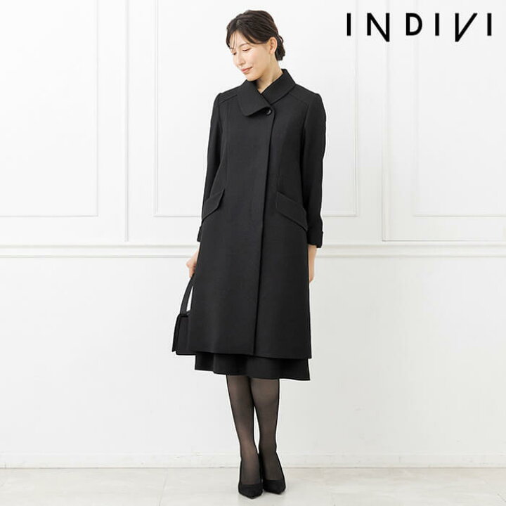 楽天市場】【INDIVI】コート アウター 喪服 礼服 レディース ブラック  