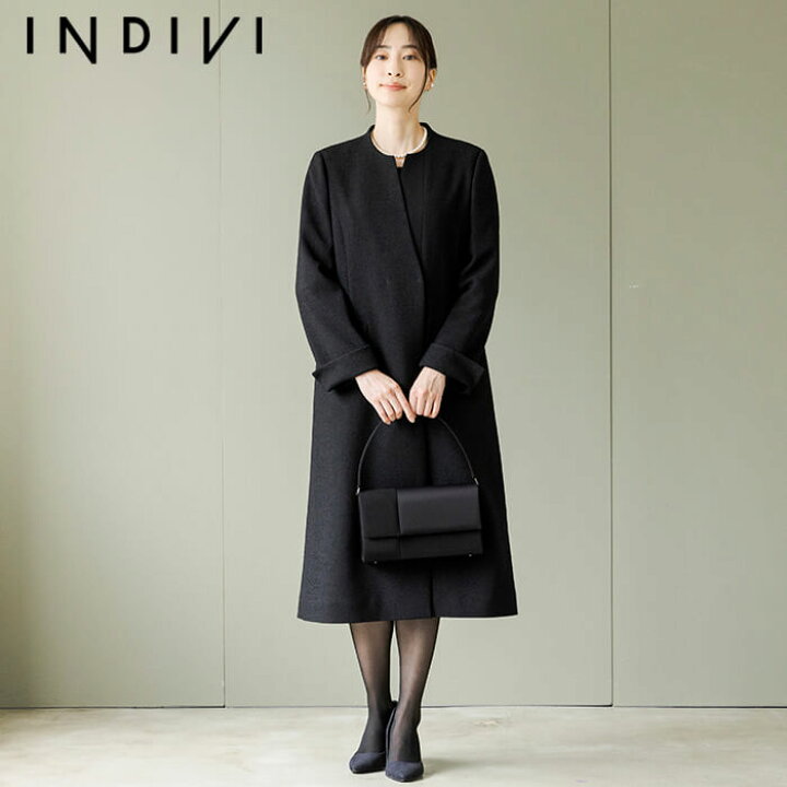 楽天市場】【INDIVI】コート アウター 喪服 礼服 レディース ブラック 