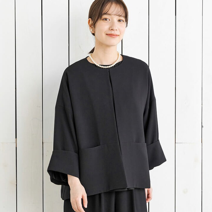 楽天市場】喪服 ジャケット 単品 羽織り レディース ブラック 