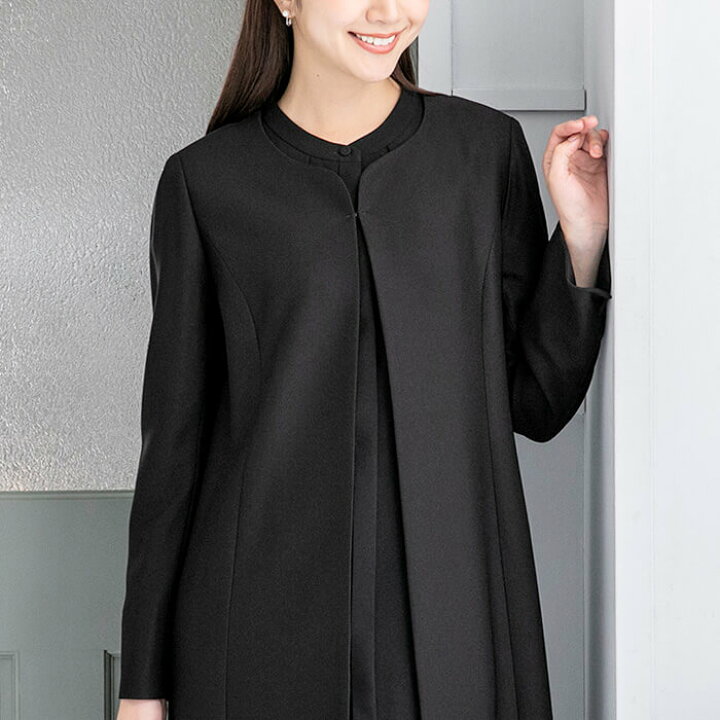 楽天市場】【WEB限定商品】 デザインブラック ロングジャケットの 