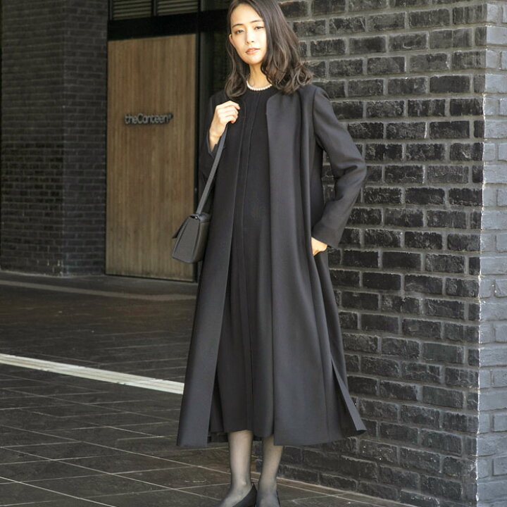 楽天市場】【WEB限定商品】 デザインブラック ロングジャケットの  