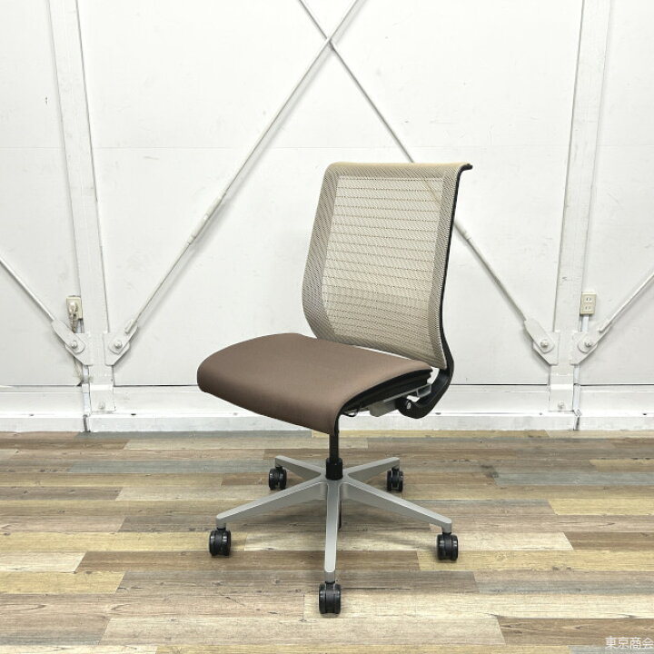 楽天市場】Steelcase オフィスチェア Think ブラウン シルバー THK 