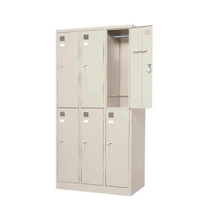 楽天市場】東洋事務器工業(TOYO) 6人用ロッカー シリンダー錠 鍵付 