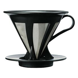 HARIO (ハリオ) ドリッパー カフェオール コーヒー ドリップ 1~4杯用 ブラック CFOD-02B 　送料無料