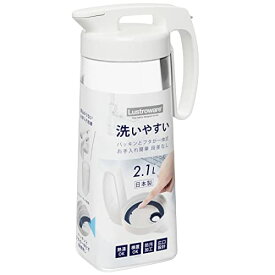 岩崎工業 冷水筒 2.1L シームレスピッチャー K-1286 W 熱湯可 日本製 ホワイト 　送料無料