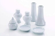 神棚の里 お供えに必要なものがそろった シンプルできれいな白陶器7点 神具セット 小 お供え 標準 水 米 …