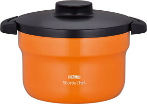 サーモス 真空保温調理器 シャトルシェフ 2.8L (3~5人用) オレンジ 【調理鍋ふっ素コーティング加工】 KBJ-3000 OR  送料無料
