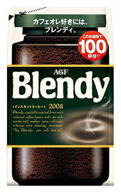 AGF ブレンディ 袋 200g 【 インスタントコーヒー 】【 水に溶けるコーヒー 】【 カフェオレ 好きに 】【 詰め替え 】 　送料無料