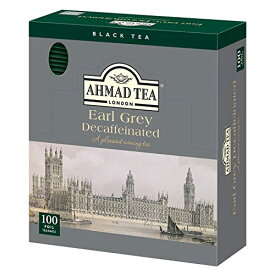 アーマッドティー デカフェ アールグレイ ティーバッグ 個包装 100袋入り [ カフェインレス 紅茶 AHMAD TEA ] 　送料無料