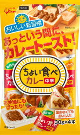 江崎グリコ ちょい食べカレー4本入り(中辛) 120g×10個 　送料無料