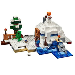 AS}CNtg LEGO Minecraft 21120 the Snow Hideout Building Kit [sA @