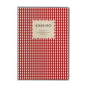 ダイゴー 家計簿 ギンガムチェック チェック柄 A5 レッド J1235  送料無料