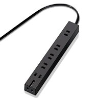 エレコム 電源タップ マグネット 強力 1m 6個口(内3ピン1) ブラック T-KM01-2610BK 　送料無料