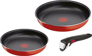 ティファール 取っ手のとれる 鍋 フライパンセット 3点セット ガス火専用 PFOAなどの有害物質不使用 「インジニオ・ネオ パプリカ  送料無料