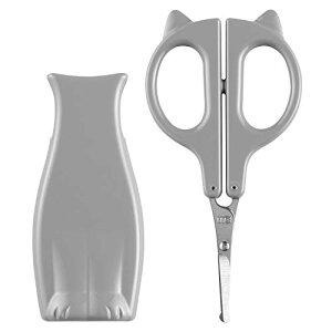 貝印 KAI ねこのセーフティハサミ 先丸刃先 薄刃 ハサミ 鼻毛 日本製 HC2202  送料無料