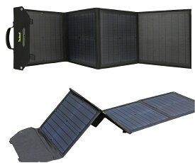 Taskarl TSP-60 60W 折りたたみ式ソーラーパネル 太陽光パネル ソーラーチャージャー ポータブル電源 スマホ タブレット 防災 蓄電池
