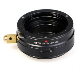 KIPON キポン SHIFT C/Y-FXマウントアダプター 対応レンズ： ヤシカ・コンタックス 対応ボディ：富士フイルムXマウント アオリ(シフト)機構搭載