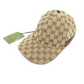 未使用品 グッチ GUCCI ベースボール キャップ 帽子 58cm Mサイズ