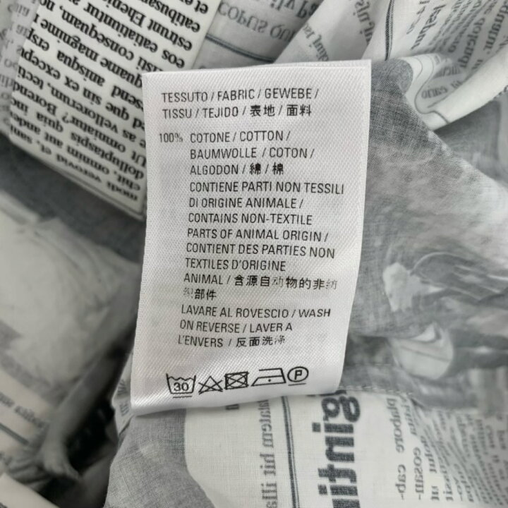 楽天市場】極美品 BALENCIAGA バレンシアガ シャツ 長袖 トップス 新聞 