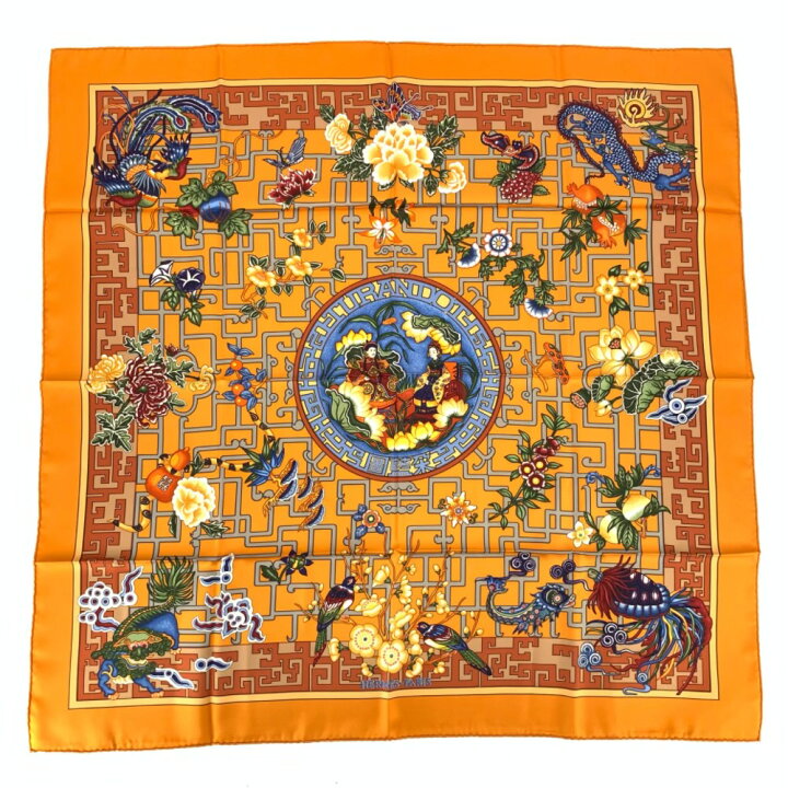 楽天市場】極美品 HERMES エルメス スカーフ カレ90 2002 トゥーラン 