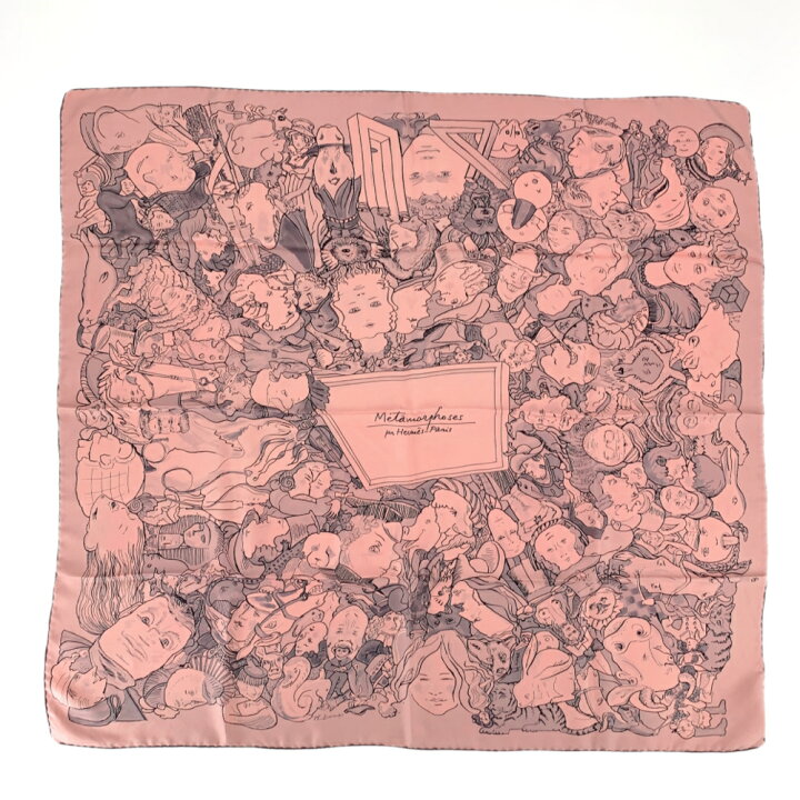 楽天市場】極美品 HERMES エルメス Metamorphoses Par 限定タグ カレ90 