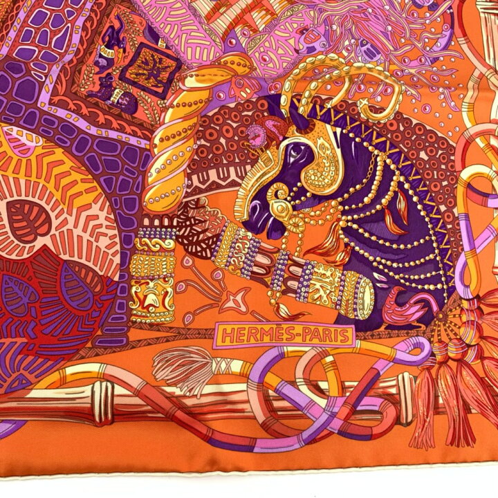 楽天市場】極美品 エルメス HERMES カレ90 スカーフ カレの赴くままに 