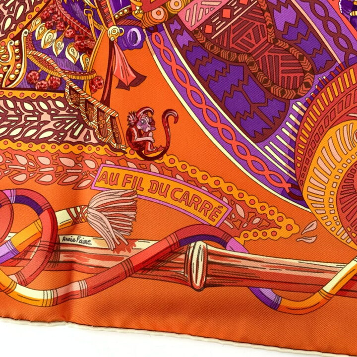 楽天市場】極美品 エルメス HERMES カレ90 スカーフ カレの赴くままに 