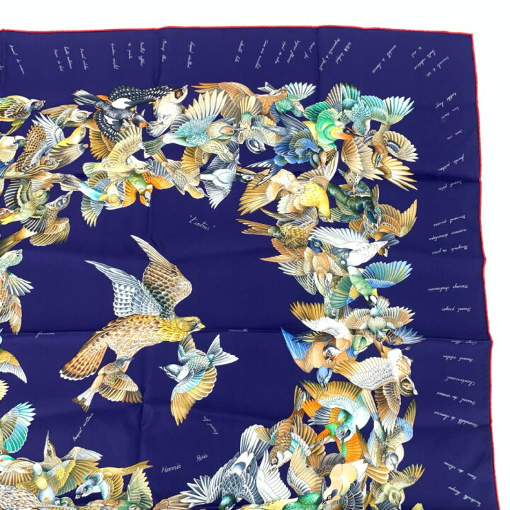 楽天市場】極美品 希少 HERMES エルメス シルクスカーフ 鳥柄 バード 