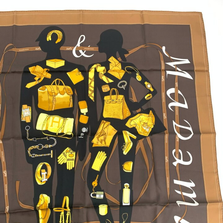 楽天市場】極美品 HERMES エルメス スカーフ カレ90 MONSIEUR ET 