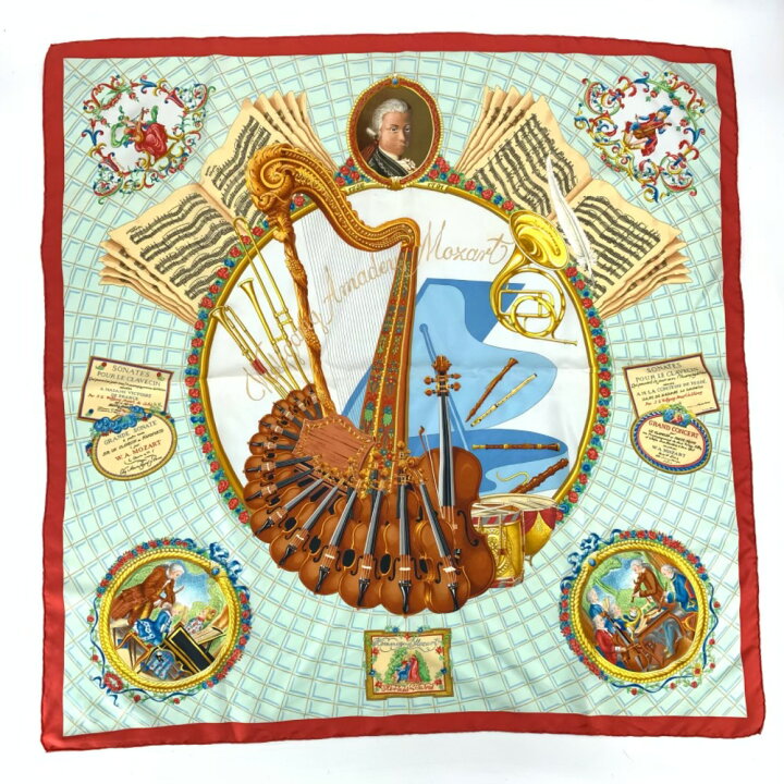 楽天市場】美品 エルメス HERMES カレ 90 Wolfgang Amadeus Mozart 