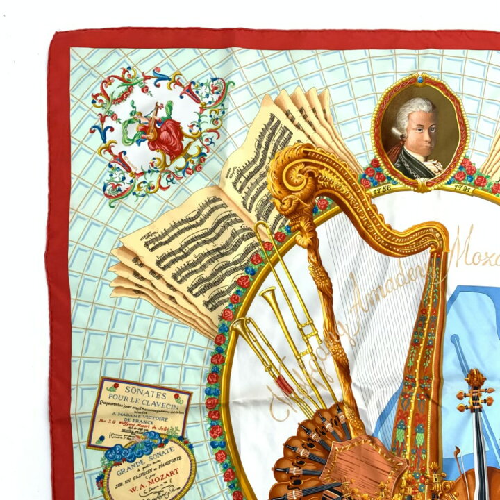 楽天市場】美品 エルメス HERMES カレ 90 Wolfgang Amadeus Mozart 