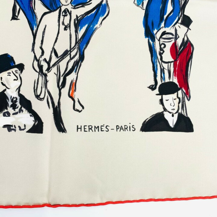 楽天市場】美品 HERMES エルメス スカーフ カレ90 パドック Paddock 