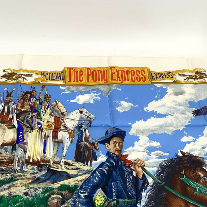 楽天市場】極美品 レア物 希少 HERMES エルメス カレ90 THE PONY  