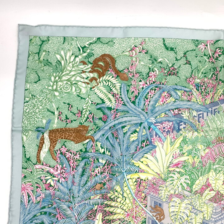 楽天市場】未使用級 HERMES エルメス カレ90 Faubourg Tropical 