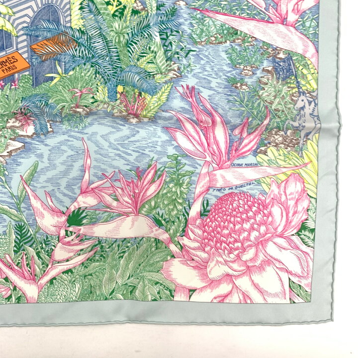 楽天市場】未使用級 HERMES エルメス カレ90 Faubourg Tropical  