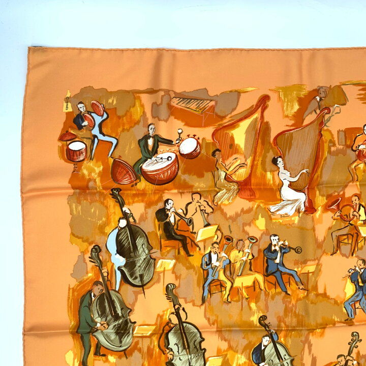 楽天市場】極美品 HERMES エルメス カレ90 CONCERTO コンチェルト 